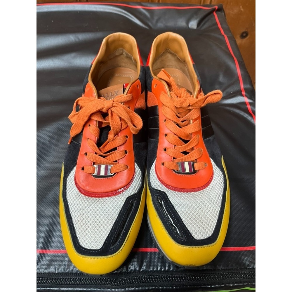 Bally Multi Color Mesh Low-Top Sneakers Trainers Shoes Men's Size 11.5